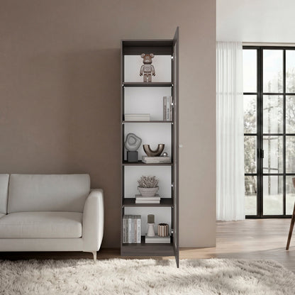 Estante Vitrina E6 Home E Una Puerta, Milan y Blanco (vista 2)