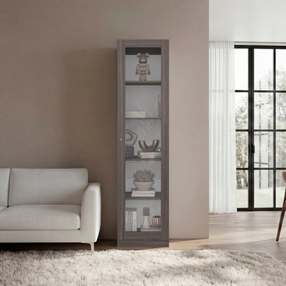 Estante Vitrina E6 Home E Una Puerta, Milan y Blanco