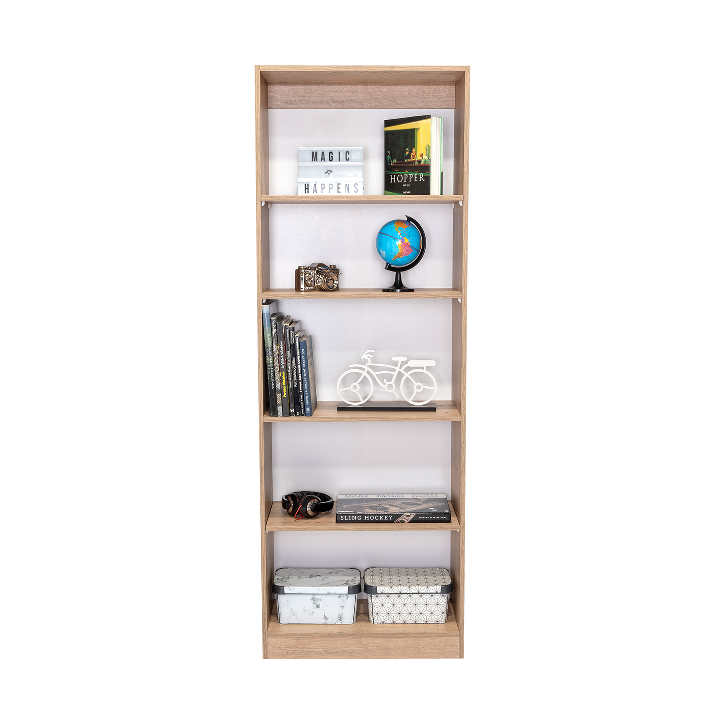 Estante Home-E M3 Cinco Niveles Fm, Macadamia