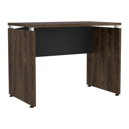 Mesa Escritorio Home Office Color Negro Soft y Coñac Para Oficina