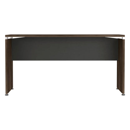 Mesa Escritorio Home Office Color Negro Soft y Coñac Para Oficina