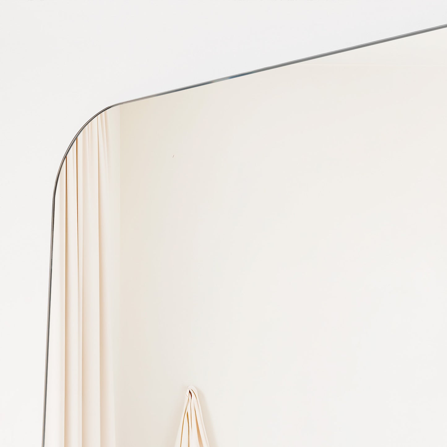 Espejo Rectangular Con Bordes Redondeados, FM Furniture