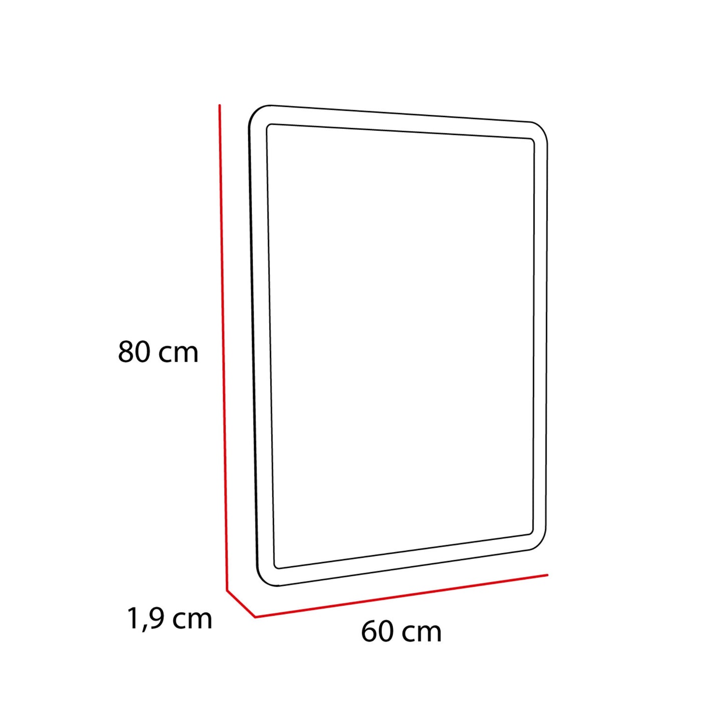 Espejo Rectangular 58, FM Furniture