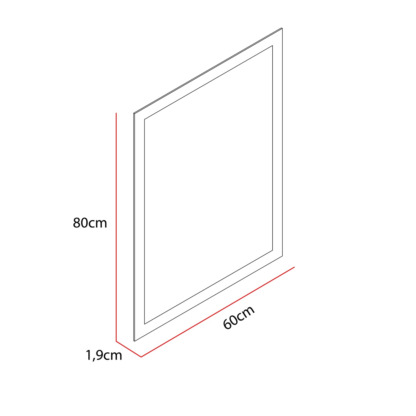 Espejo Rectangular 60, FM Furniture