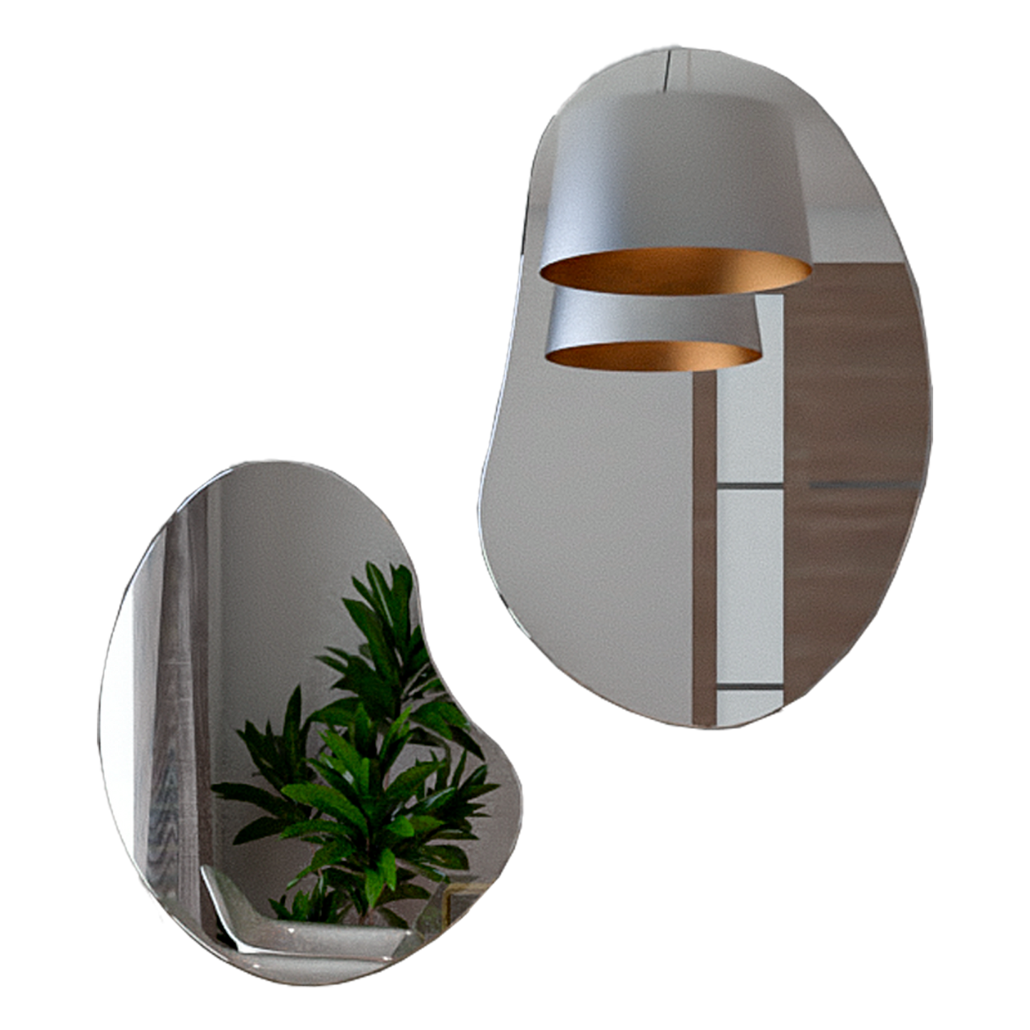 Set Dos Espejos Forma Irregular Fm 022