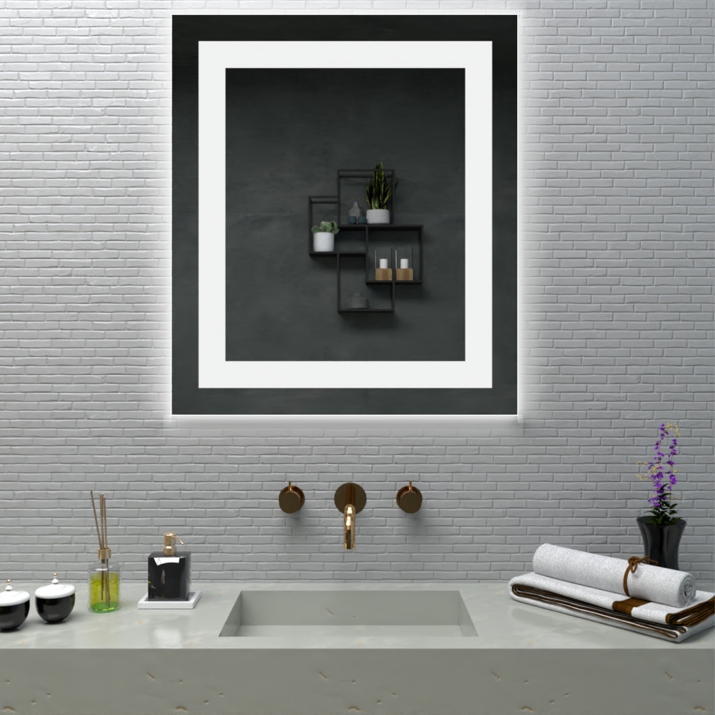 Espejo Rectangular 66, FM Furniture