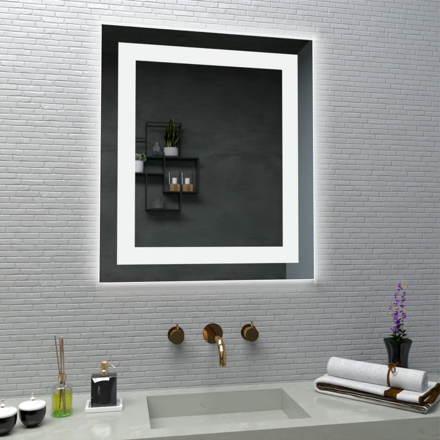 Espejo Rectangular 66, FM Furniture