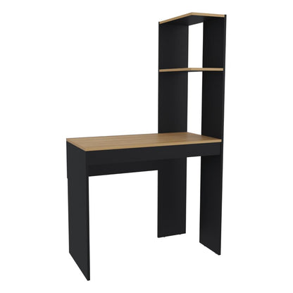 Escritorio Biblioteca, Cafe Claro Y Negro