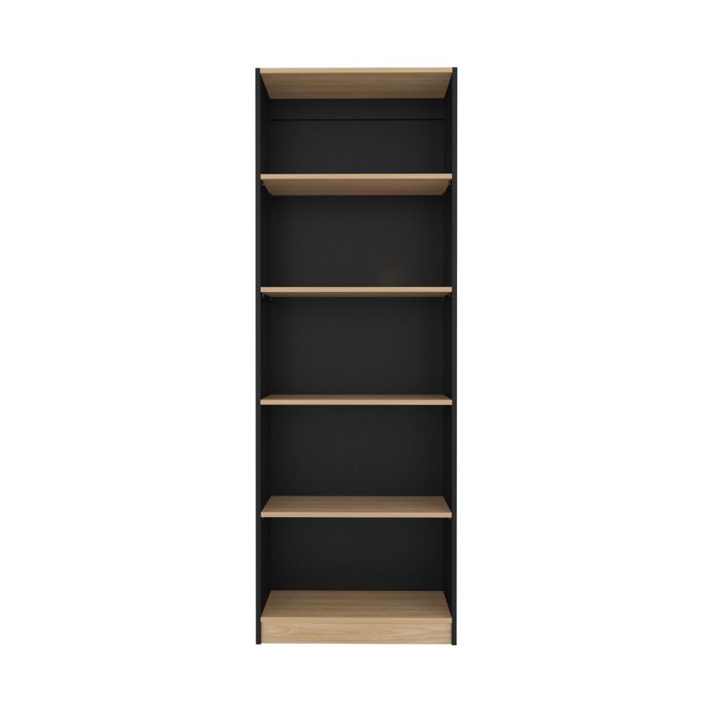Estante Organizador De Libros, Negro Y Café Claro
