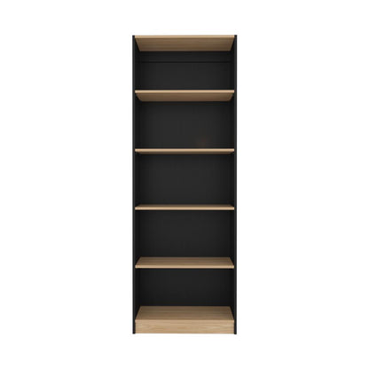 Estante Organizador De Libros, Negro Y Café Claro