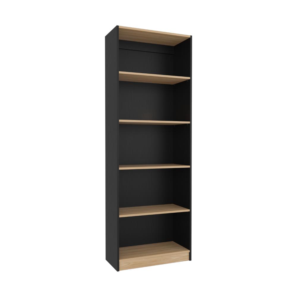 Estante Organizador De Libros, Negro Y Café Claro