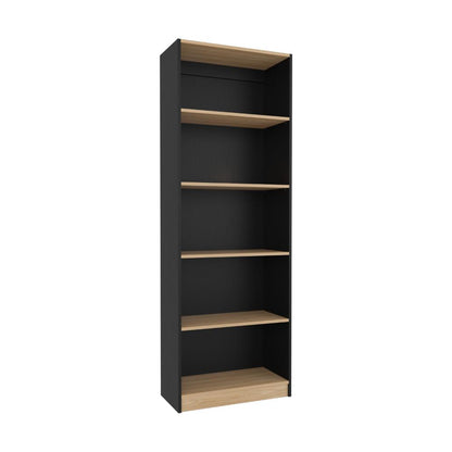 Estante Organizador De Libros, Negro Y Café Claro