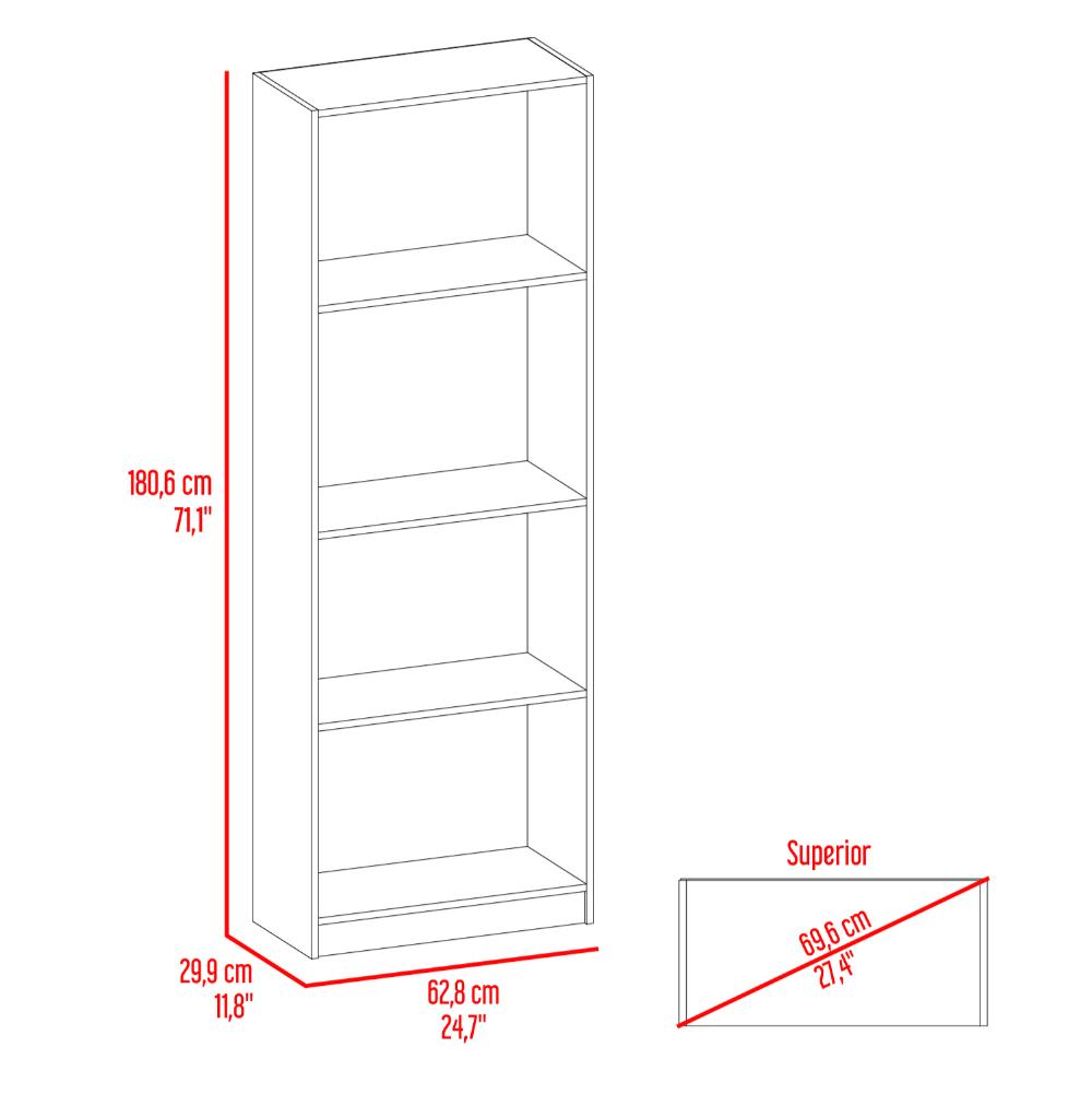 Estante Tres Repisas Home E1, Wengue Y Milan