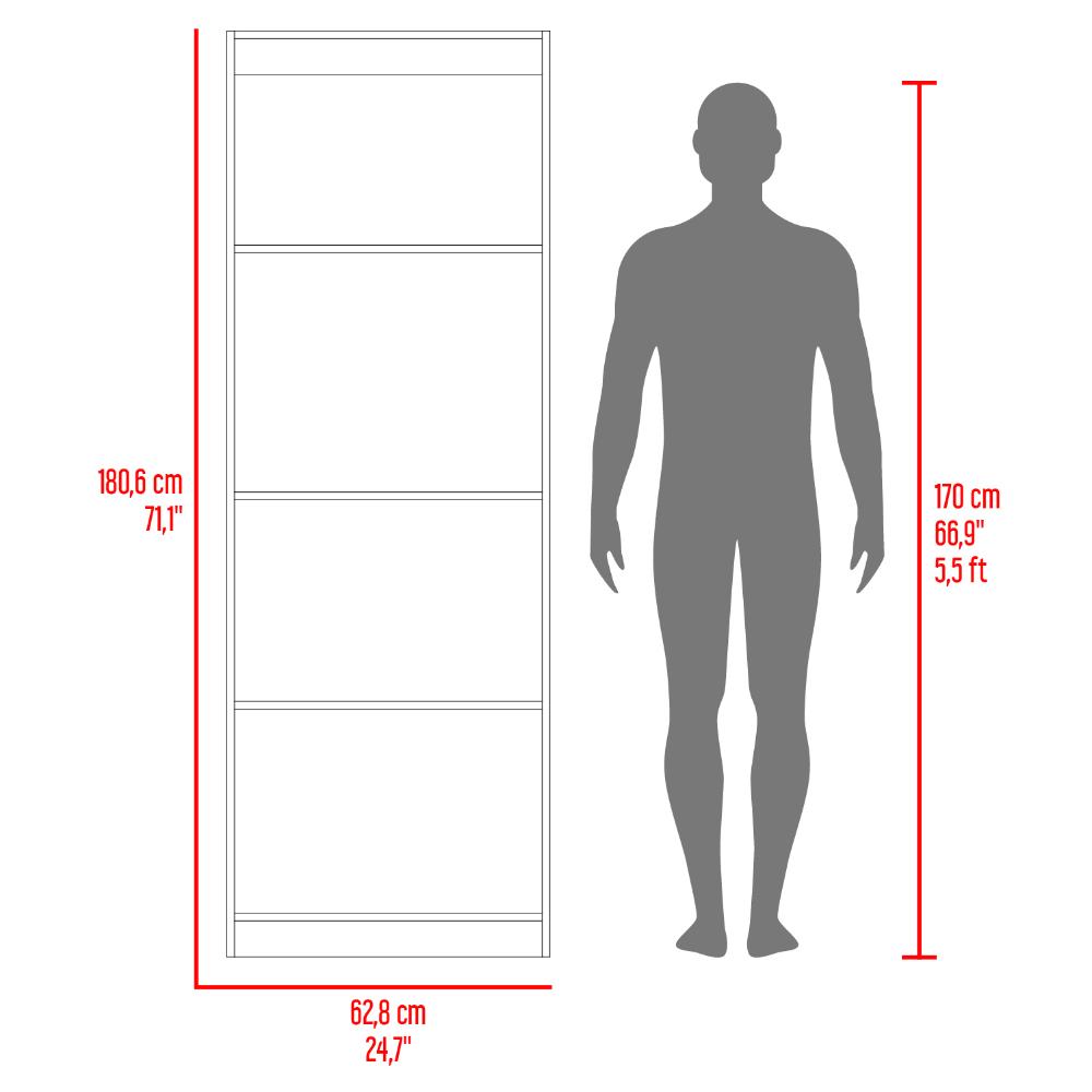 Estante Tres Repisas Home E1, Wengue Y Milan