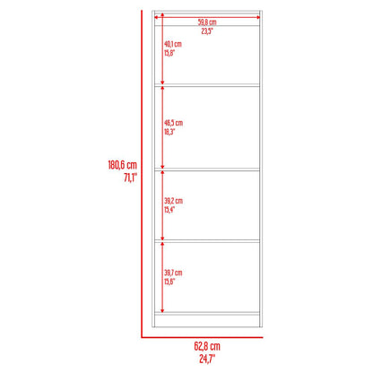 Estante Tres Repisas Home E1, Wengue Y Milan