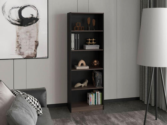 Estante Cuatro Repisas Home E3, Wengue Y Milan