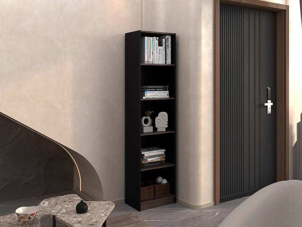 Estante Cuatro Repisas Home E2, Wengue Y Milan