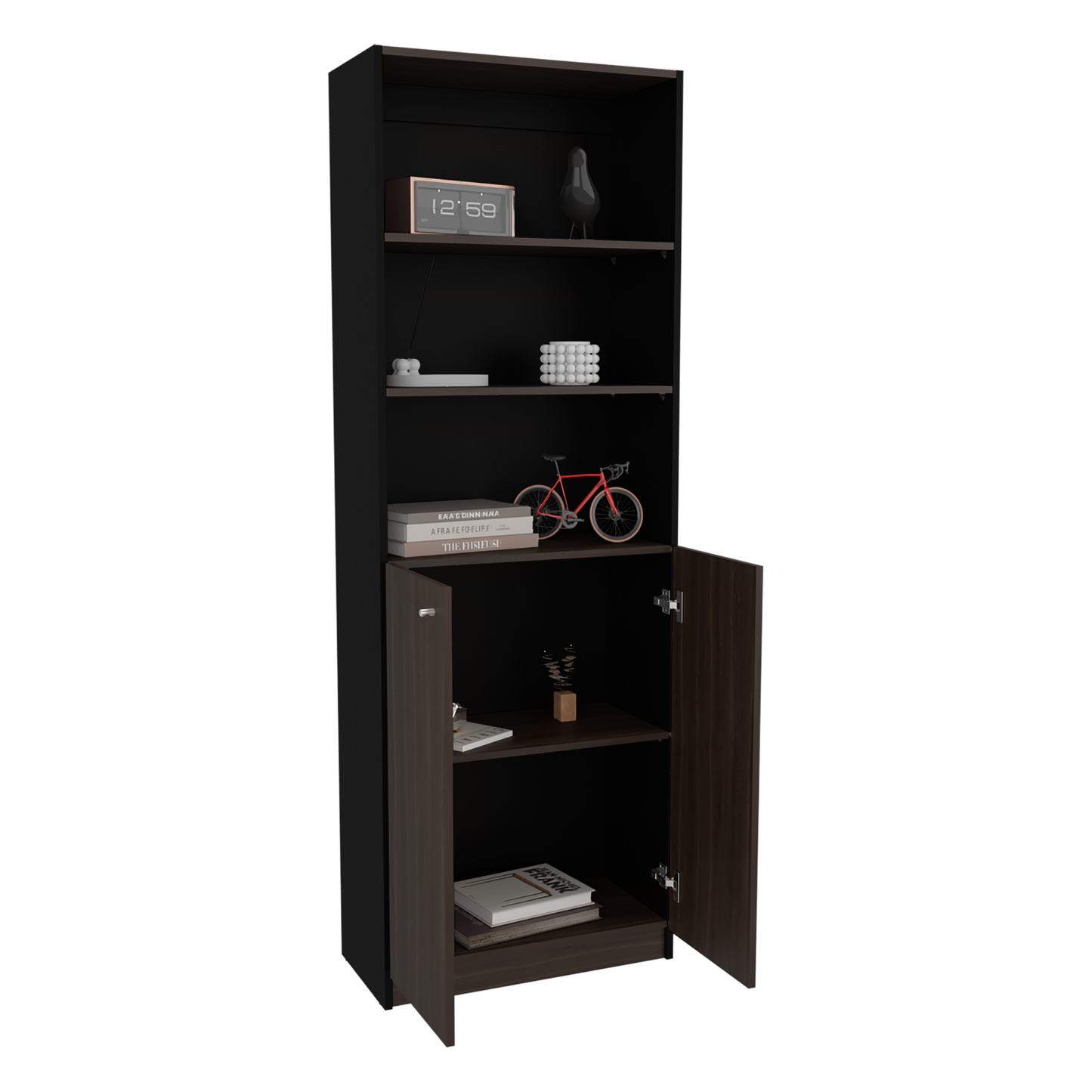 Estante Dos Puertas Home, Wengue Y Milan