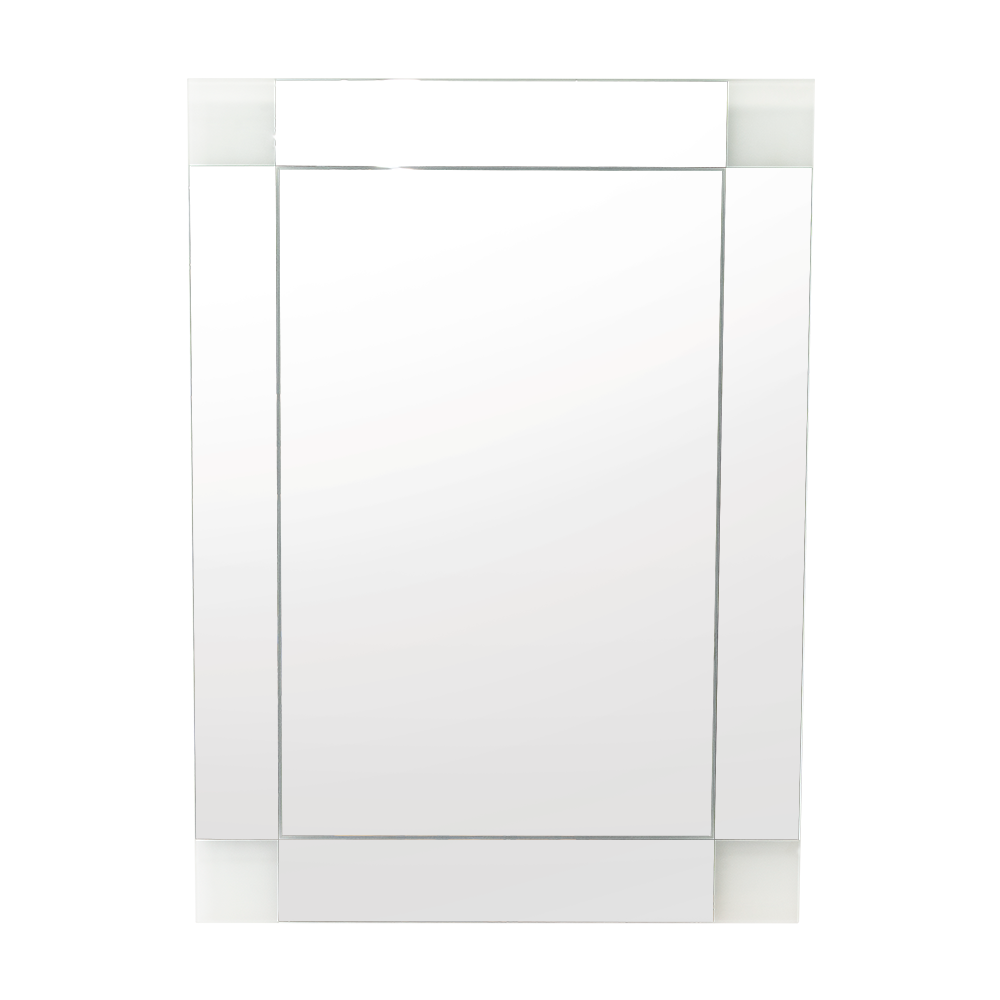Espejo Yorlin Rectangular Diseño Sandblasting