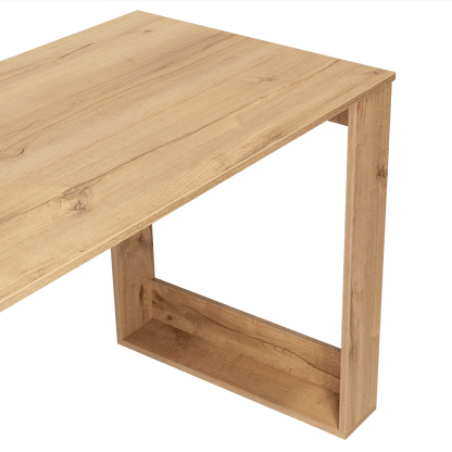 Escritorio OvieDuna, con mesa lisa de amplio espacio de trabajo