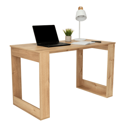 Escritorio OvieDuna, con mesa lisa de amplio espacio de trabajo