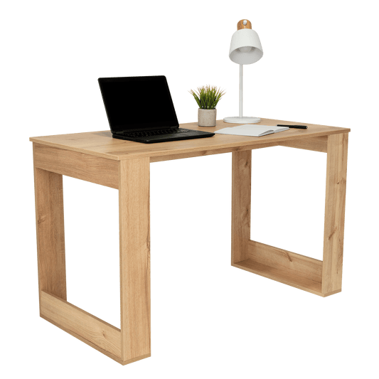 Escritorio OvieDuna, con mesa lisa de amplio espacio de trabajo