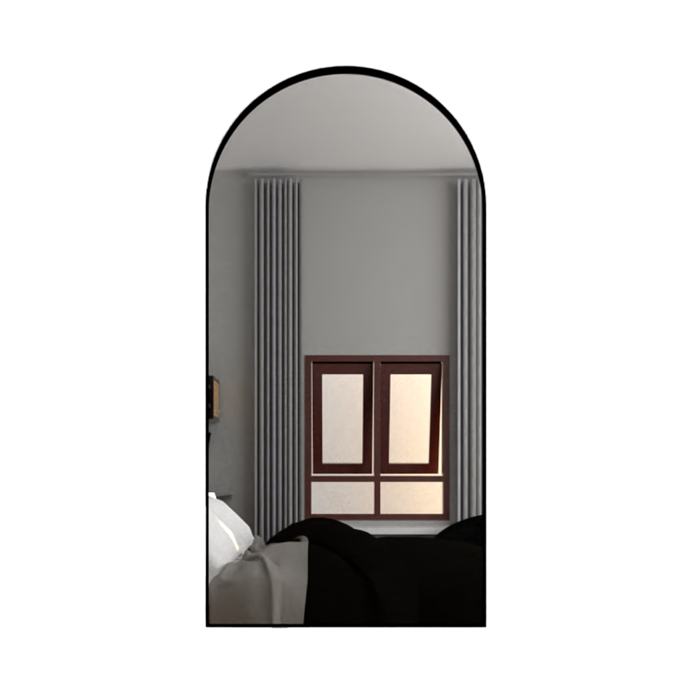 Espejo Dalton Retangular Superior Redondo