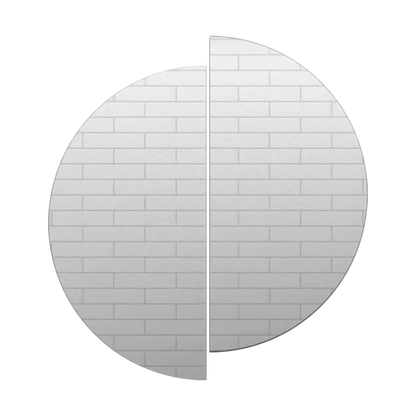 Set De Dos Espejos Divididos Rimini Redondos