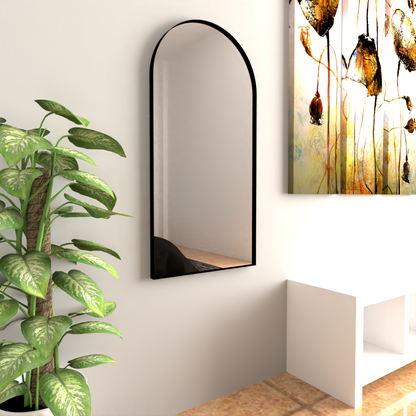 Espejo Dalton Retangular Superior Redondo