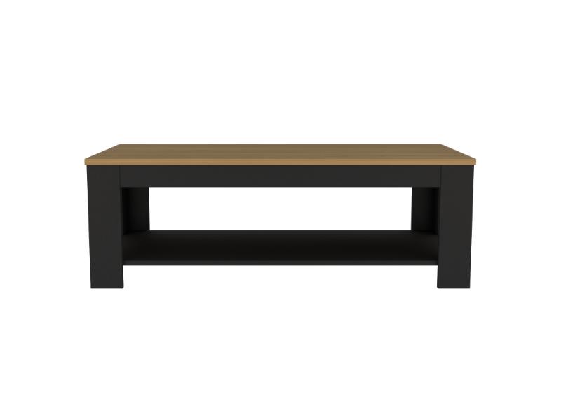 Mesa De Centro, Cafe Claro Y Negro