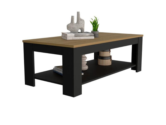 Mesa De Centro, Cafe Claro Y Negro