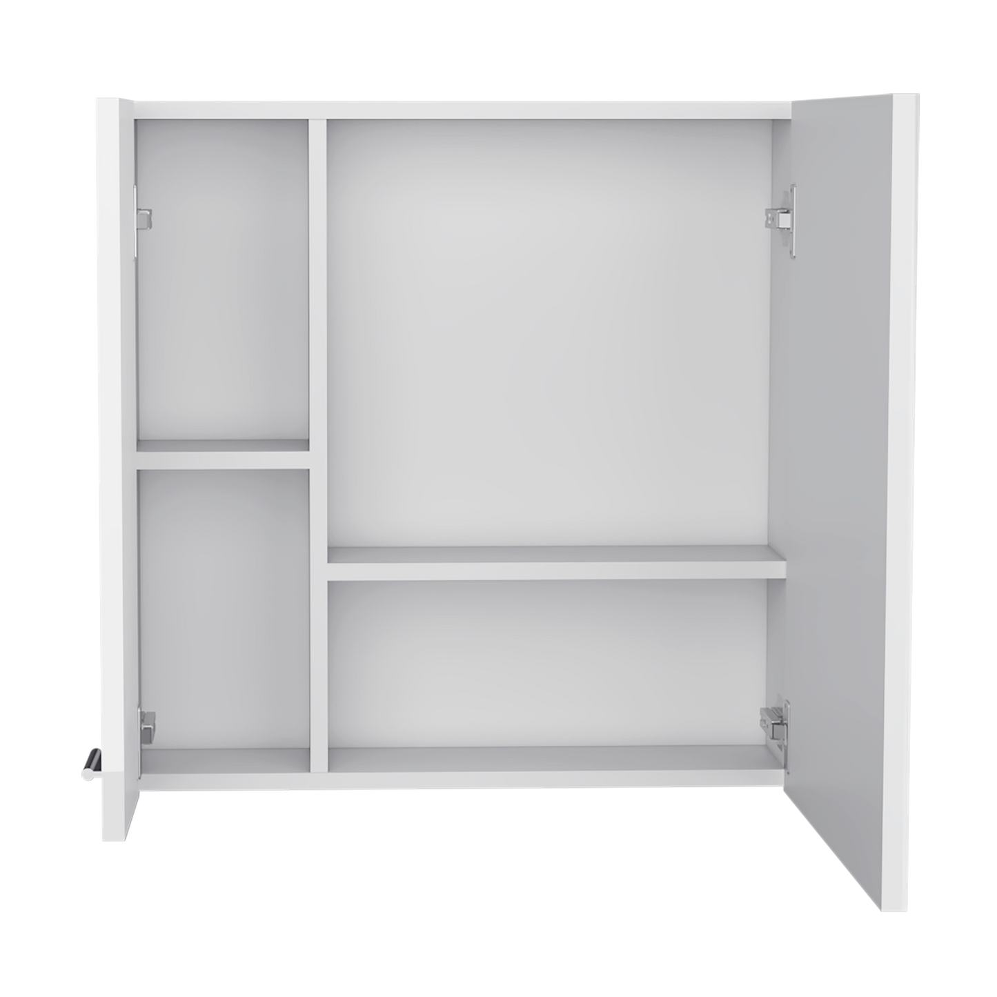 Gabinete De Baño Sines, Blanco High Gloss y Blanco Mqz
