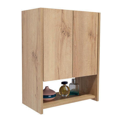 Botiquin Para Baño Ventus Con Espejo, Duna Y Plomo