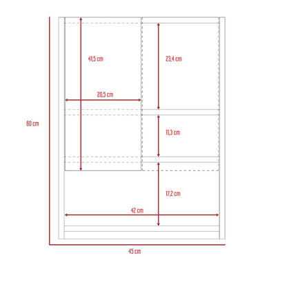 Botiquin Para Baño Ventus, Duna Y Plomo Con Espejo