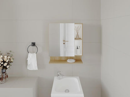 Gabinete De Baño Chloe, Fresno y Blanco