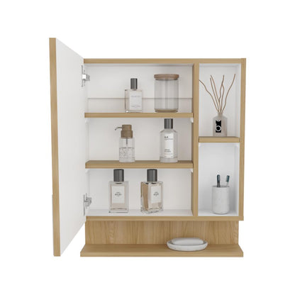 Gabinete De Baño Chloe, Fresno y Blanco (vista 3)