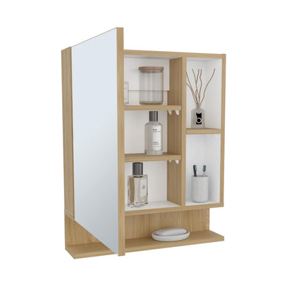 Gabinete De Baño Chloe, Fresno y Blanco (vista 5)
