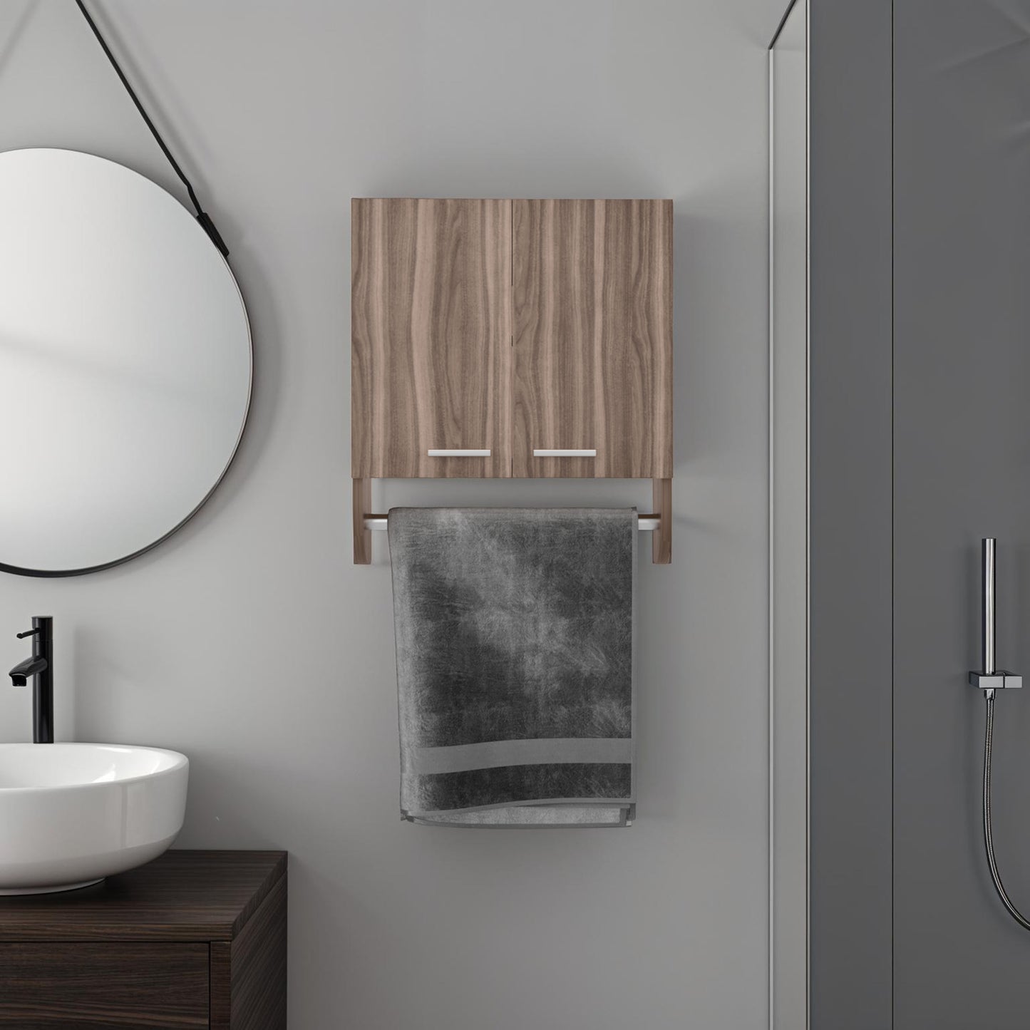 Botiquin Bath 28 Dos Puertas, Avellana