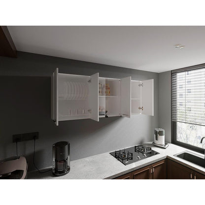 Gabinete Superior Vega, Blanco Duqueza, con amplio espacios espacios para guardar utensilios de cocina (vista 2)