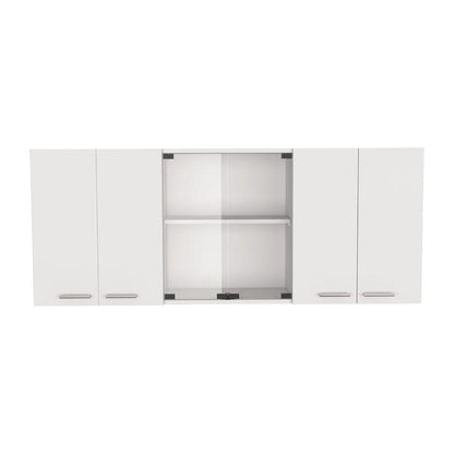 Gabinete Superior Vega, Blanco Duqueza, con amplio espacios espacios para guardar utensilios de cocina