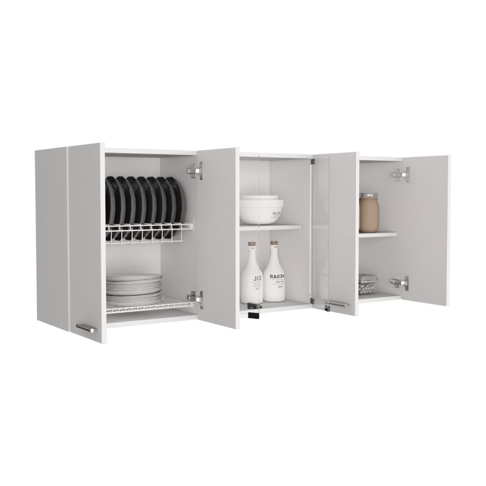 Gabinete Superior Vega, Blanco Duqueza, con amplio espacios espacios para guardar utensilios de cocina (vista 4)
