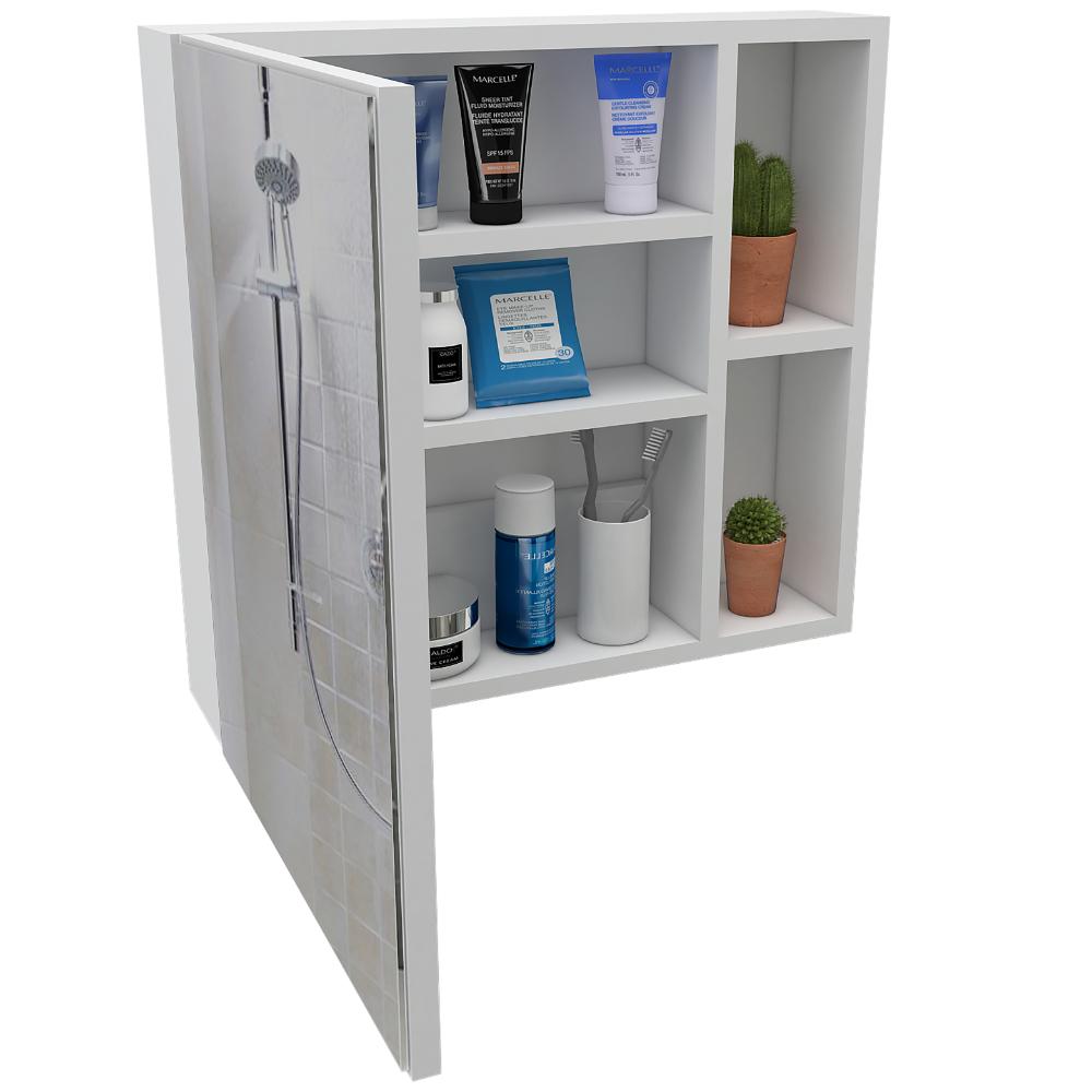 Botiquin Para Baño Omari, Blanco Con Espejo