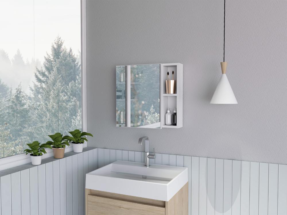 Botiquin Para Baño Martinica, Miel Y Blanco