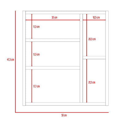 Botiquin Para Baño Omari, Blanco Con Espejo