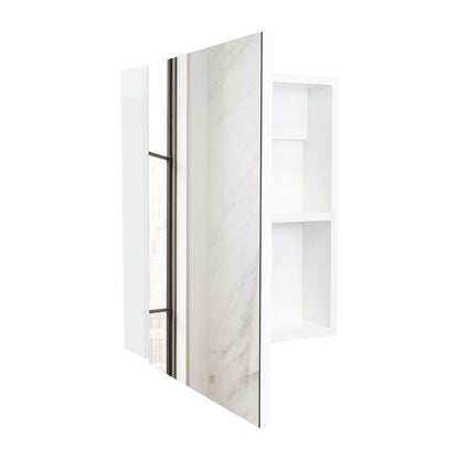 Gabinete de Baño Lumo, Blanco, con Puerta Espejo y Dos Entrepaños Para Ubicar Objetos