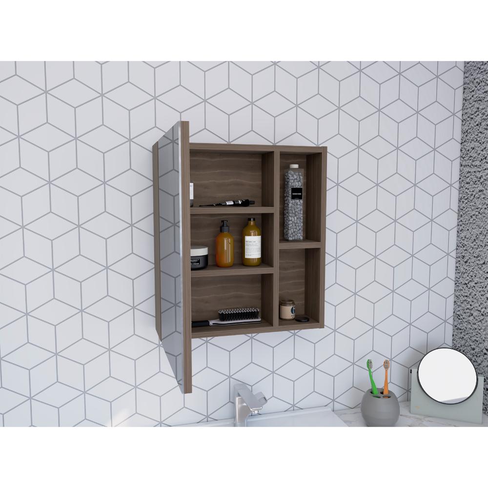 Gabinete de Baño Labell, Milan, con Puerta Espejo y Entrepaños (vista 6)