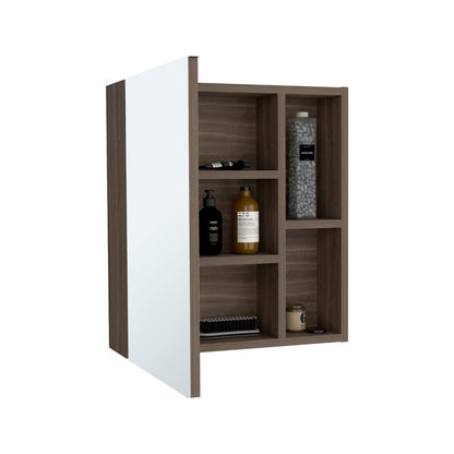 Gabinete de Baño Labell, Milan, con Puerta Espejo y Entrepaños (vista 2)