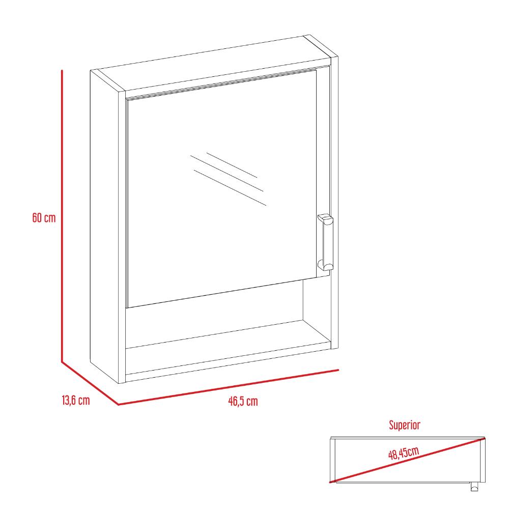 Botiquin Para Baño Eco, Milan Con Espejo