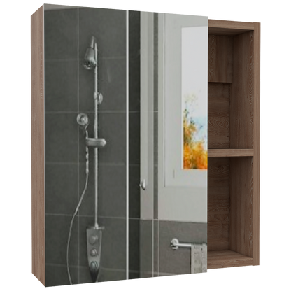 Botiquin Para Baño Labelle, Miel Con Espejo