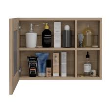 Botiquin Para Baño Cairo, Rovere Con Espejo